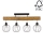 Surface-mounted chandelier BERIS 4xE27/25W/230V pine - FSC certified