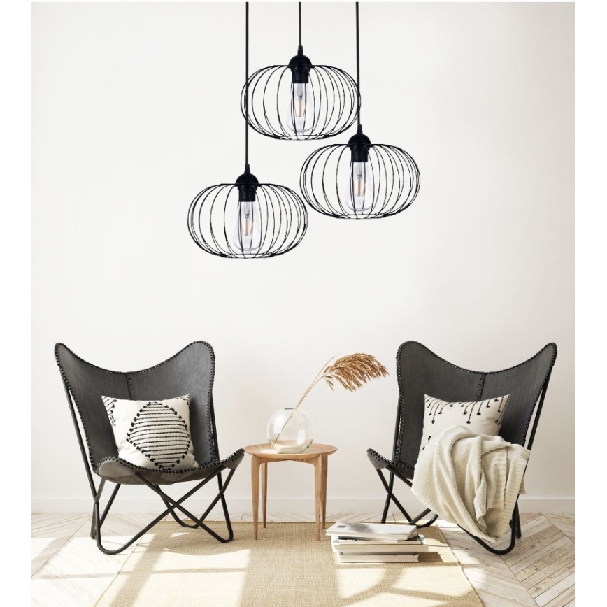 Surface-mounted chandelier BOCCA 3xE27/60W/230V
