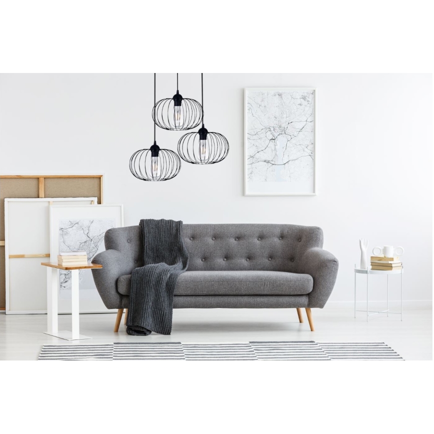 Surface-mounted chandelier BOCCA 3xE27/60W/230V