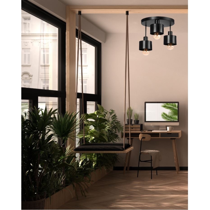 Surface-mounted chandelier BODO 3xE27/60W/230V