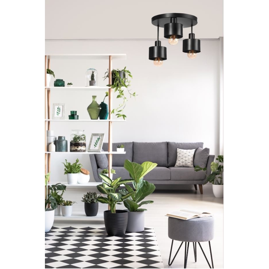 Surface-mounted chandelier BODO 3xE27/60W/230V