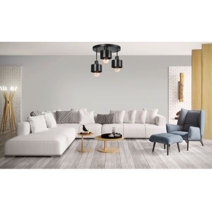 Surface-mounted chandelier BODO 3xE27/60W/230V