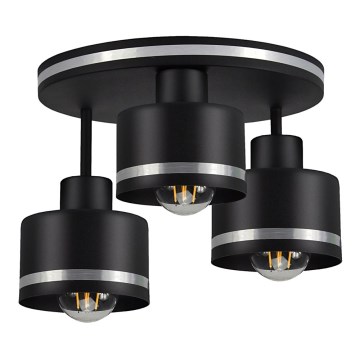 Surface-mounted chandelier BODO SILVER 3xE27/60W/230V