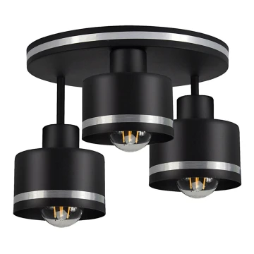 Surface-mounted chandelier BODO SILVER 3xE27/60W/230V