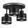 Surface-mounted chandelier BODO SILVER 3xE27/60W/230V