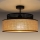 Surface-mounted chandelier BOHO 1xE27/60W/230V black/rattan