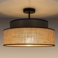 Surface-mounted chandelier BOHO 1xE27/60W/230V brown/beige