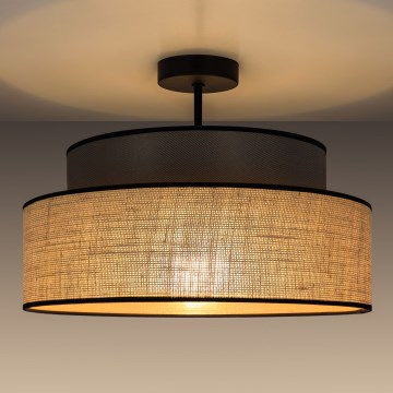 Surface-mounted chandelier BOHO 1xE27/60W/230V brown/beige