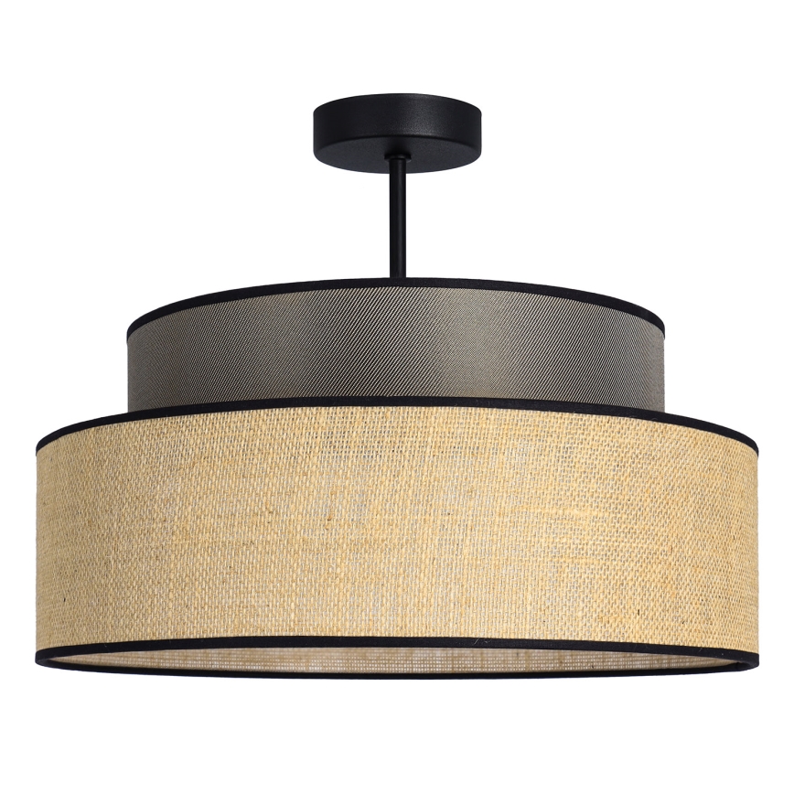 Surface-mounted chandelier BOHO 1xE27/60W/230V brown/beige