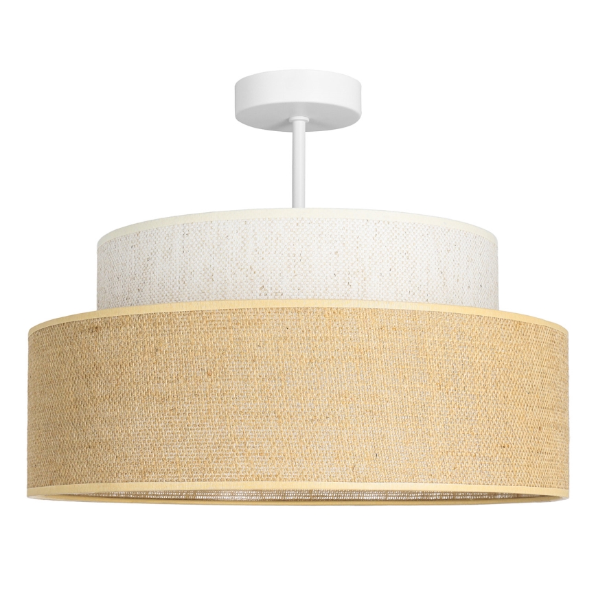 Surface-mounted chandelier BOHO 1xE27/60W/230V creamy/beige