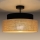 Surface-mounted chandelier BOHO 1xE27/60W/230V d. 40 cm black/beige