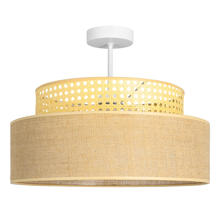 Surface-mounted chandelier BOHO 1xE27/60W/230V rattan