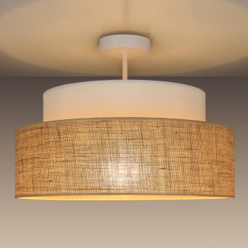 Surface-mounted chandelier BOHO 1xE27/60W/230V white/beige