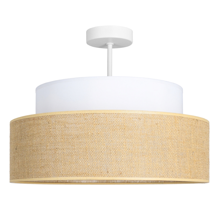 Surface-mounted chandelier BOHO 1xE27/60W/230V white/beige