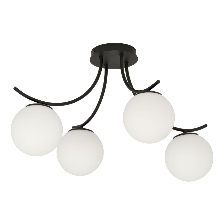 Surface-mounted chandelier BOSTON 4xE14/10W/230V black