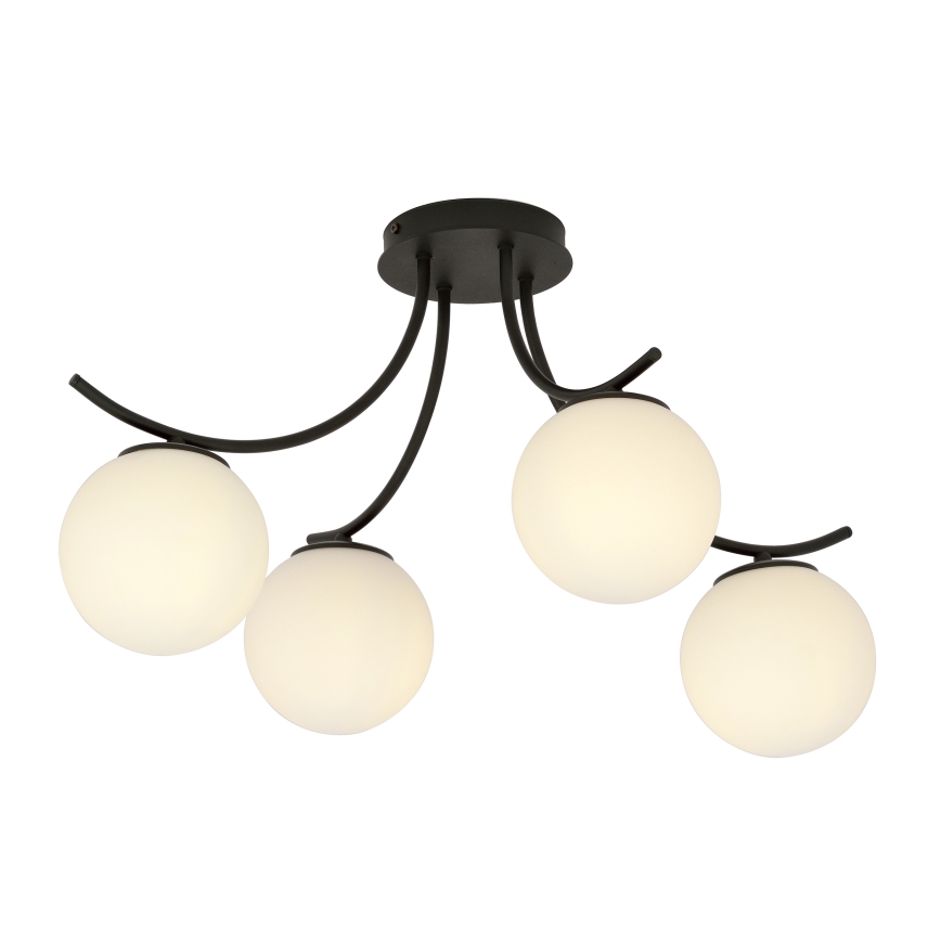 Surface-mounted chandelier BOSTON 4xE14/10W/230V black