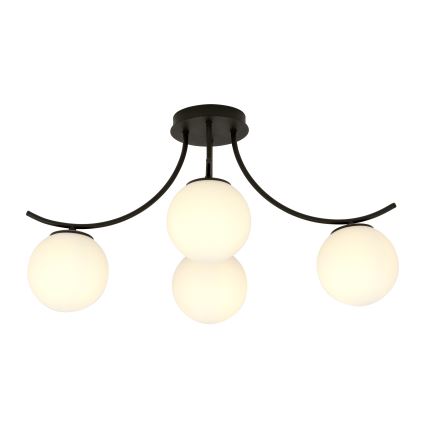 Surface-mounted chandelier BOSTON 4xE14/10W/230V black