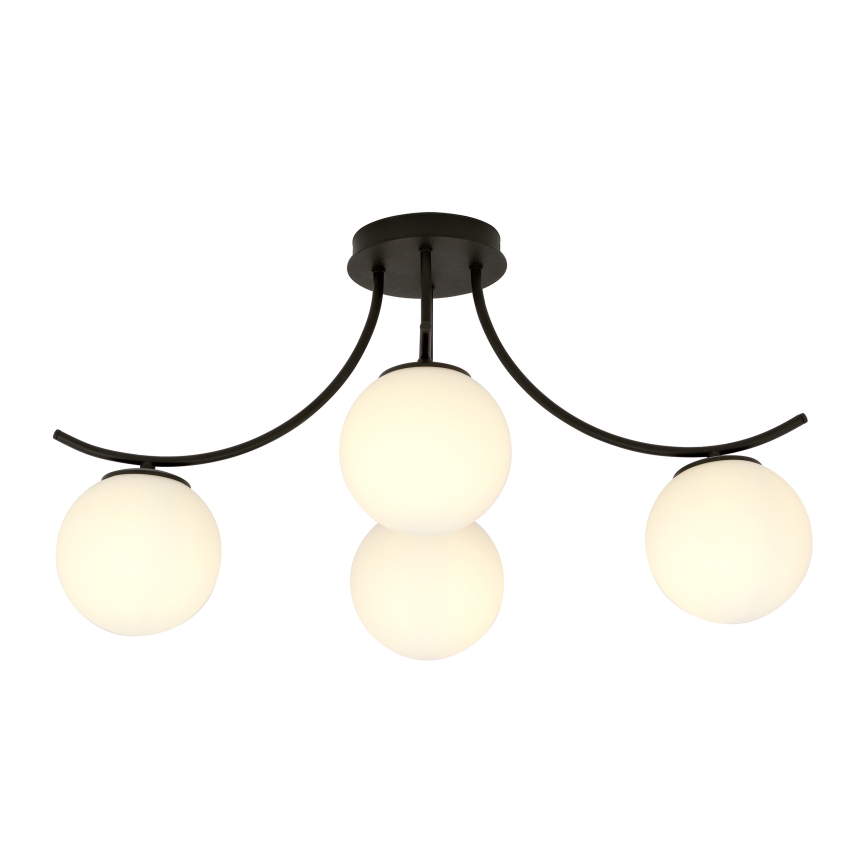 Surface-mounted chandelier BOSTON 4xE14/10W/230V black