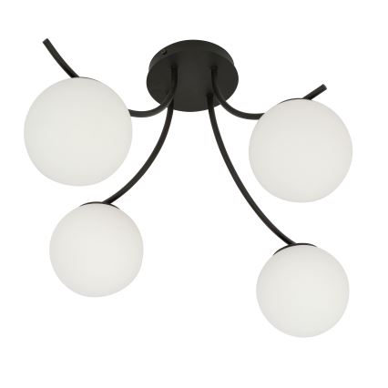 Surface-mounted chandelier BOSTON 4xE14/10W/230V black