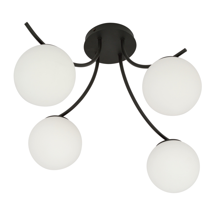 Surface-mounted chandelier BOSTON 4xE14/10W/230V black