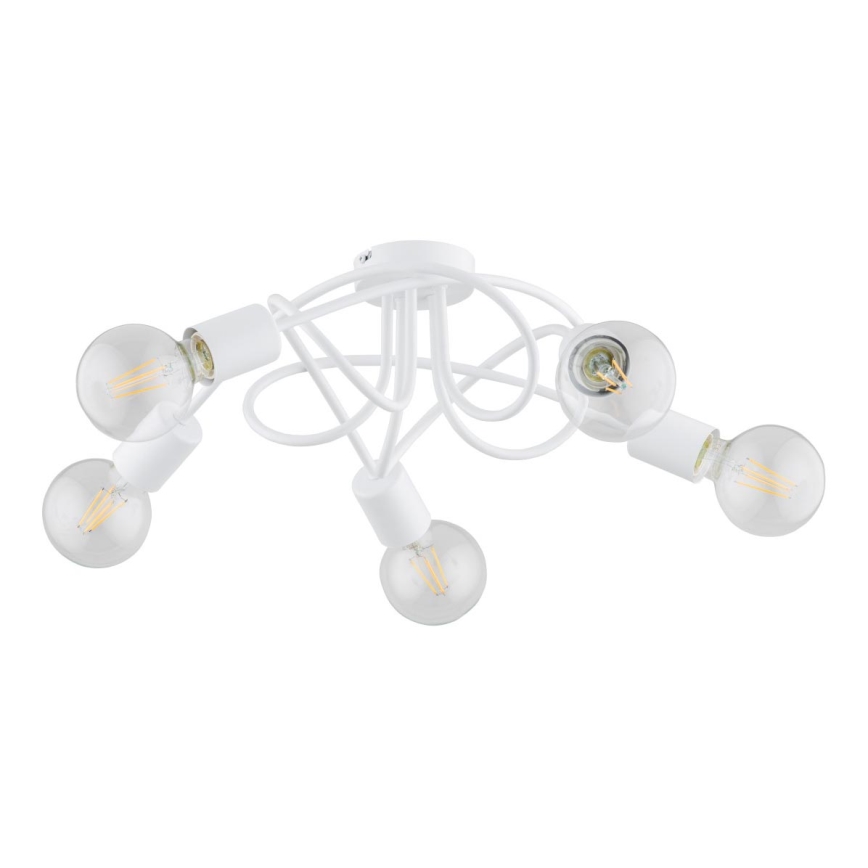 Surface-mounted chandelier BOSTON 5xE27/15W/230V white