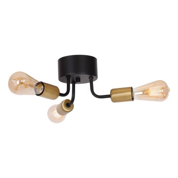 Surface-mounted chandelier BRENDA 3xE27/60W/230V black/gold
