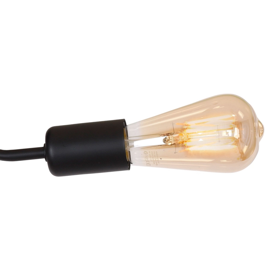 Surface-mounted chandelier BRENDA 3xE27/60W/230V black