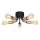 Surface-mounted chandelier BRENDA 5xE27/60W/230V black/golden