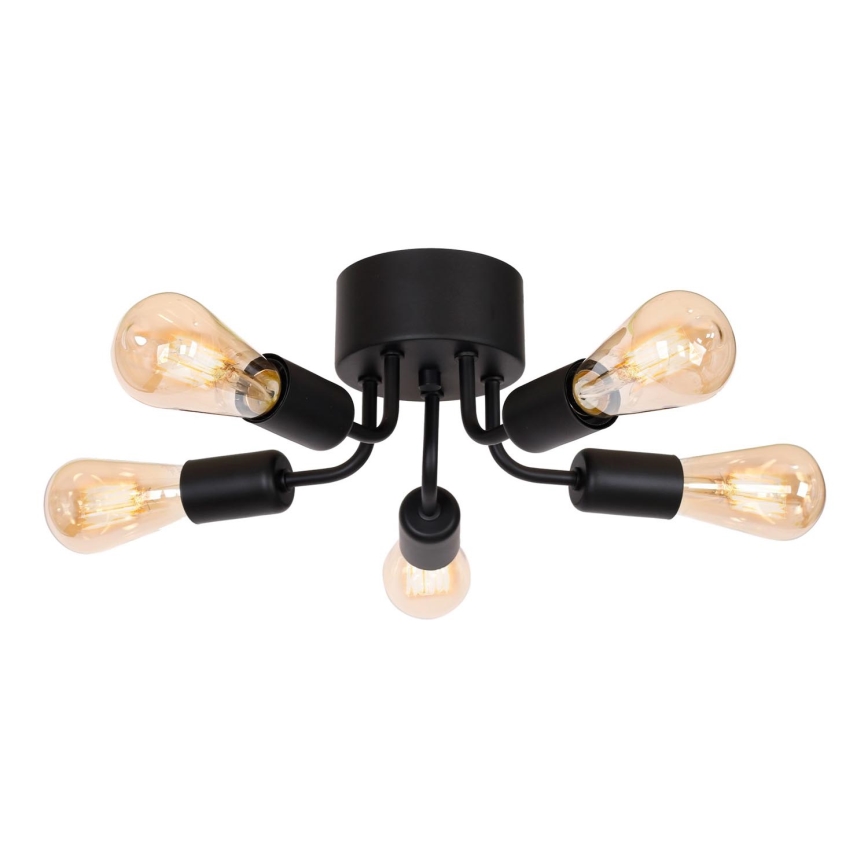 Surface-mounted chandelier BRENDA 5xE27/60W/230V black