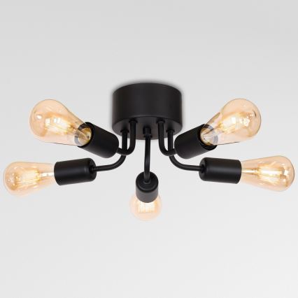 Surface-mounted chandelier BRENDA 5xE27/60W/230V black