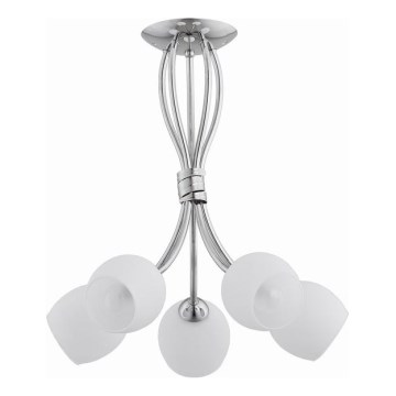 Surface-mounted chandelier BUENA 5xE14/10W/230V shiny chrome