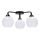 Surface-mounted chandelier CALDERA 3xE27/60W/230V black