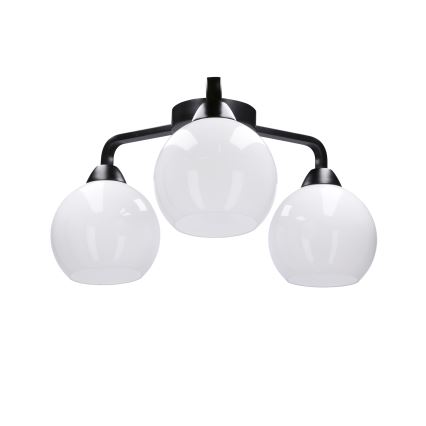 Surface-mounted chandelier CALDERA 3xE27/60W/230V black