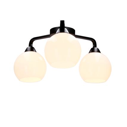 Surface-mounted chandelier CALDERA 3xE27/60W/230V black