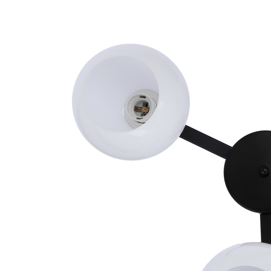 Surface-mounted chandelier CALDERA 3xE27/60W/230V black