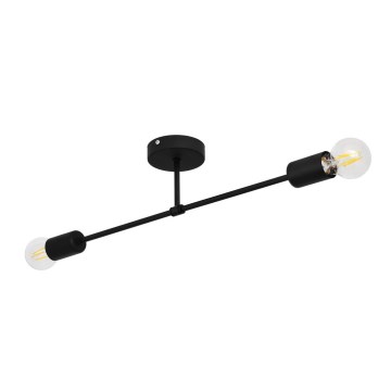 Surface-mounted chandelier CAMBRIDGE 2xE27/15W/230V black