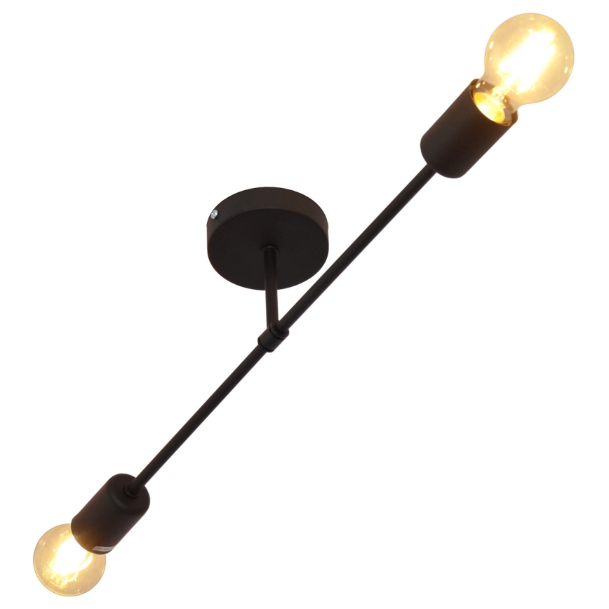 Surface-mounted chandelier CAMBRIDGE 2xE27/15W/230V black