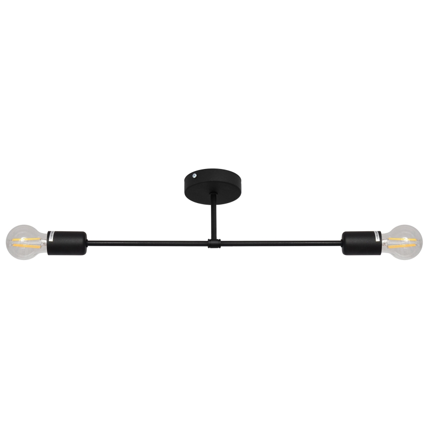 Surface-mounted chandelier CAMBRIDGE 2xE27/15W/230V black