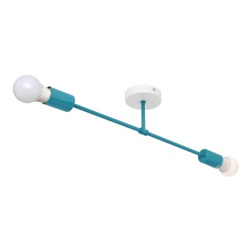 Surface-mounted chandelier CAMBRIDGE 2xE27/15W/230V blue
