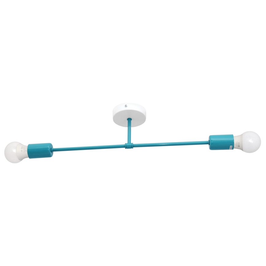Surface-mounted chandelier CAMBRIDGE 2xE27/15W/230V blue