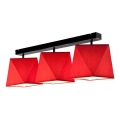 Surface-mounted chandelier CARLA 3xE27/60W/230V