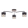 Surface-mounted chandelier CAS WOOD 3xE27/60W/230V
