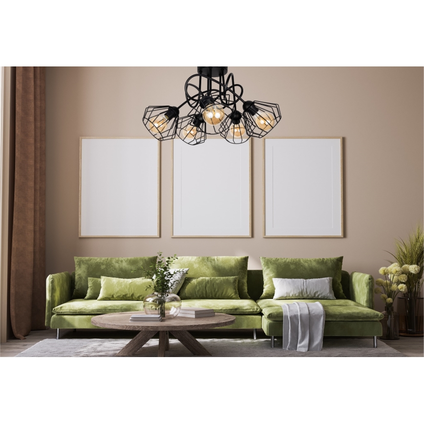 Surface-mounted chandelier CEED 5xE27/60W/230V