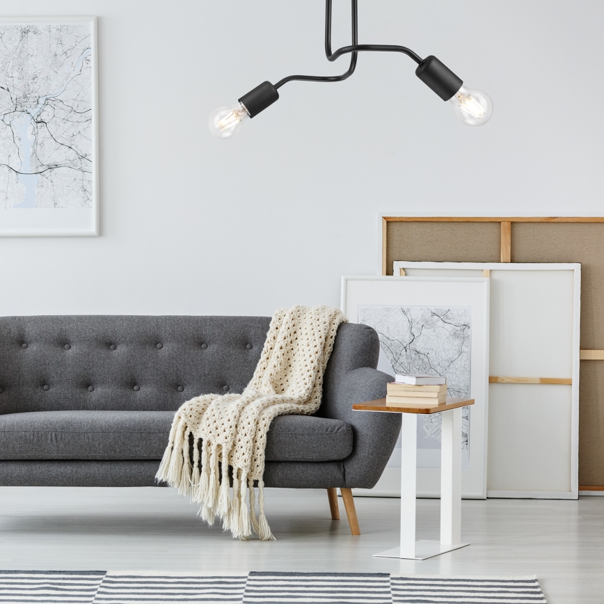 Surface-mounted chandelier CHARLIE 2xE27/60W/230V