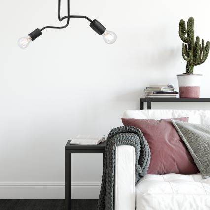 Surface-mounted chandelier CHARLIE 2xE27/60W/230V