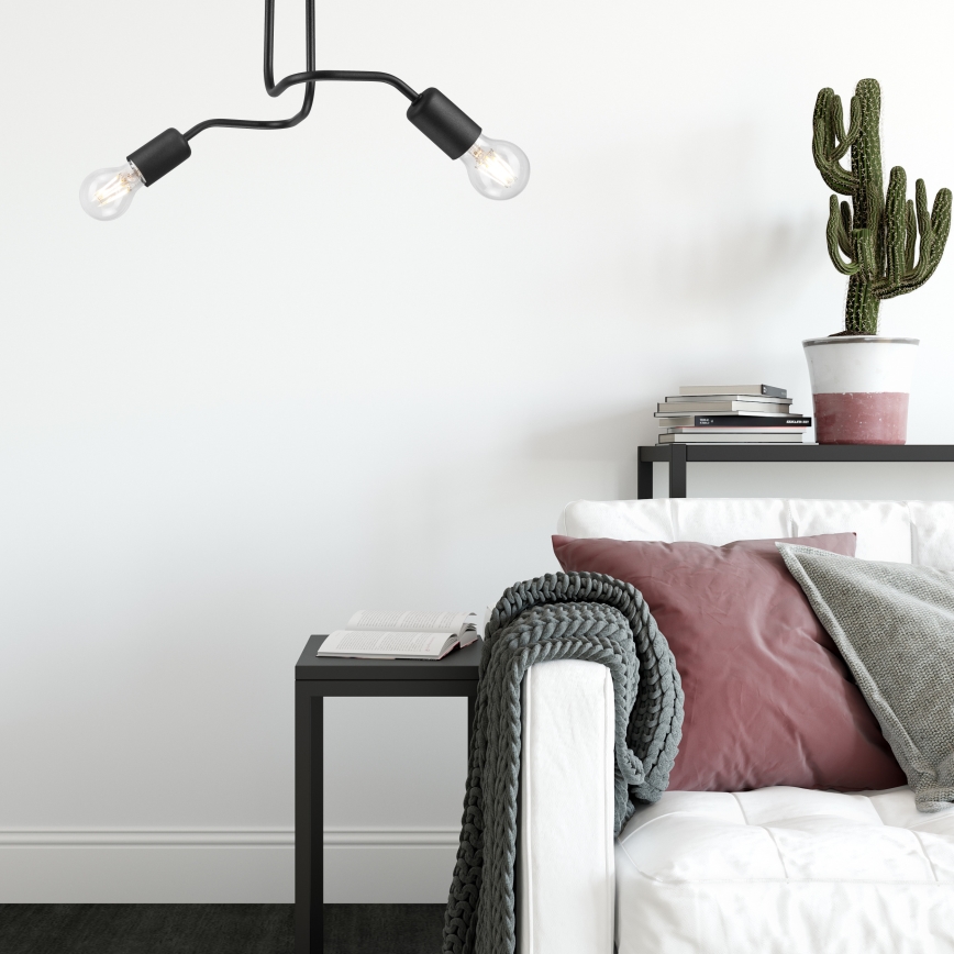 Surface-mounted chandelier CHARLIE 2xE27/60W/230V