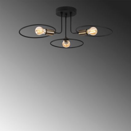 Surface-mounted chandelier CIRCLE 3xE27/40W/230V