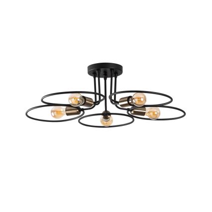 Surface-mounted chandelier CIRCLE 5xE27/40W/230V