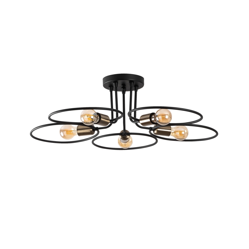 Surface-mounted chandelier CIRCLE 5xE27/40W/230V