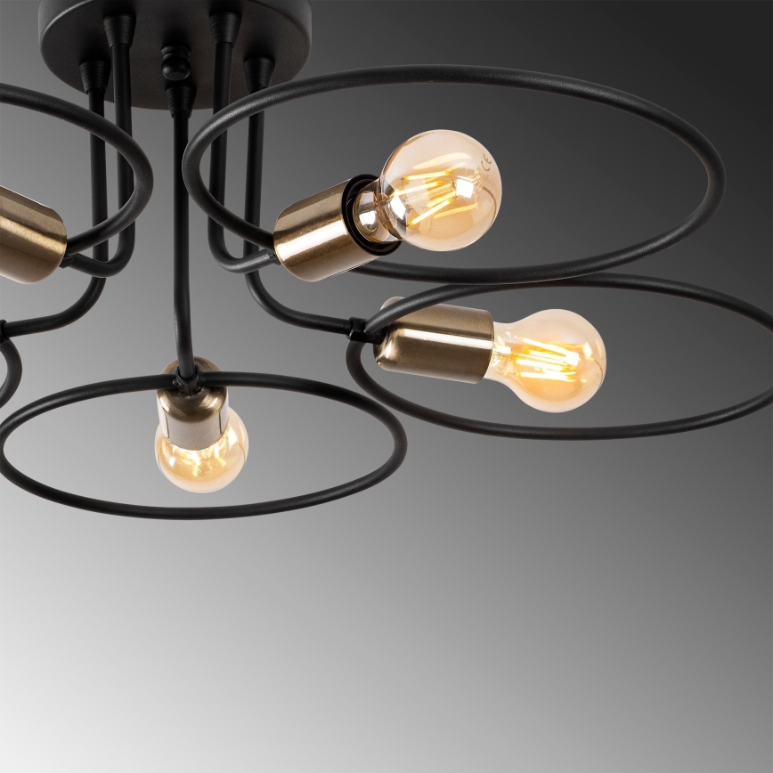 Surface-mounted chandelier CIRCLE 5xE27/40W/230V